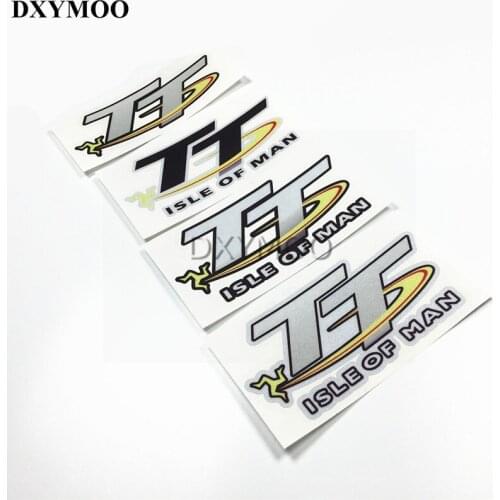 Car Styling TT ISLE OF MAN Car Motor Sticker Decals Reflective Waterproof for Motorcycle Car Helemet Bike etc