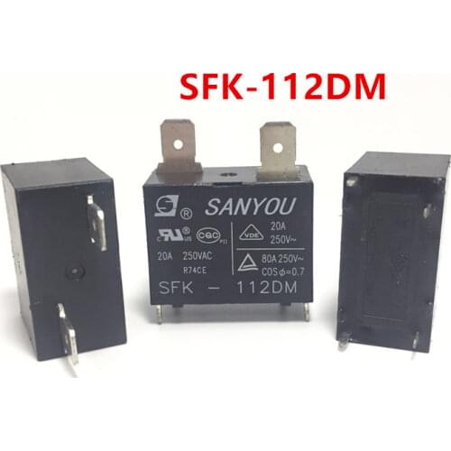 Free shipping 1PCS power relay SFK-112DM HF102F-12VDC g4 a air conditioner haier 20a 250vac relay