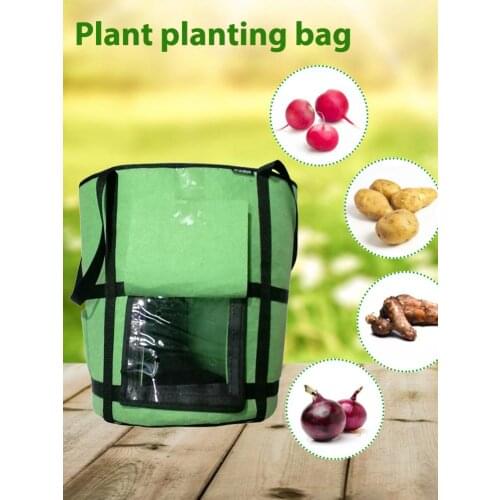 7/10 Gallons Potato Grow Container Bag Greenhouse Garden Transparent Visible Planting Tomato Carrot Vegetable Grow Bag Plant Pot