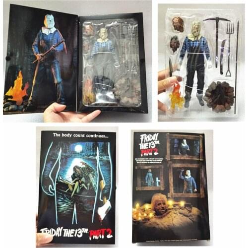 NECA Friday Figure Jason Figure Episode 2 Deluxe Edition Articulated Action Figure Collectable Model Toy 7inch 18cm