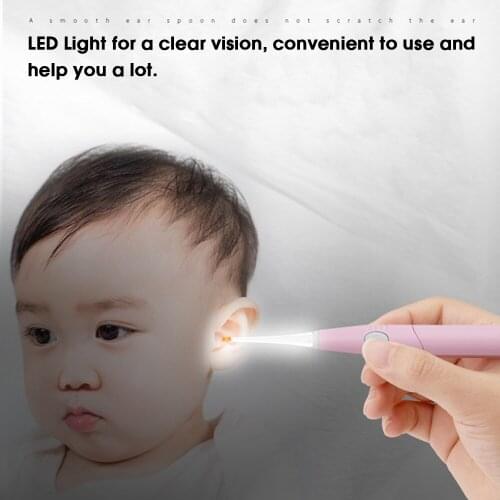 1 Pcs LED light Ear Wax Removal Tool Ear Cleaner Ears Spoon Earpick Ear Wax For Ear Cleaning Ear Care Tool