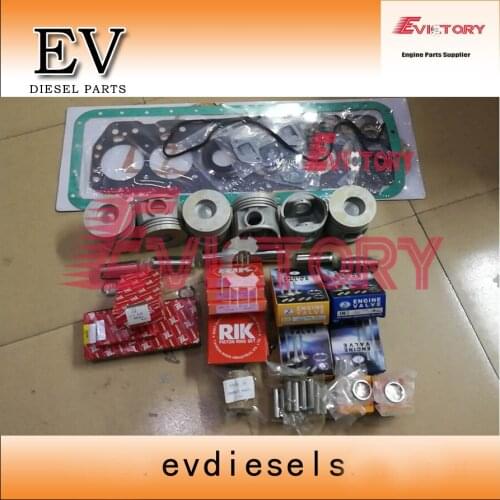 For Toyota engine rebuild kit 13Z Piston+piston ring set+liner+gasket kit+bearing+valve guide seat +water pump+oil pump