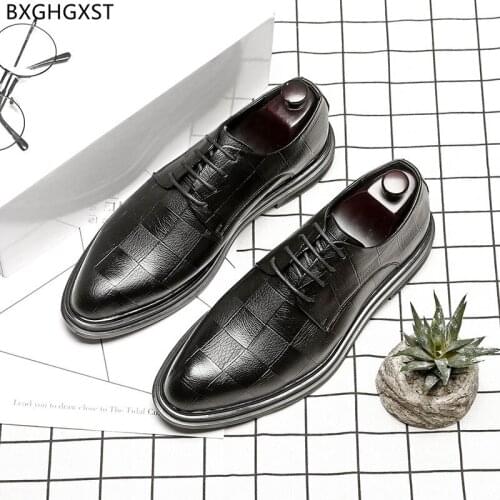 Brown Mens Dress Shoes Black Men Wedding Shoes Luxury Brand Oxford Shoes for Men 2021 Chaussure Homme Zapatos De Hombre Sapato