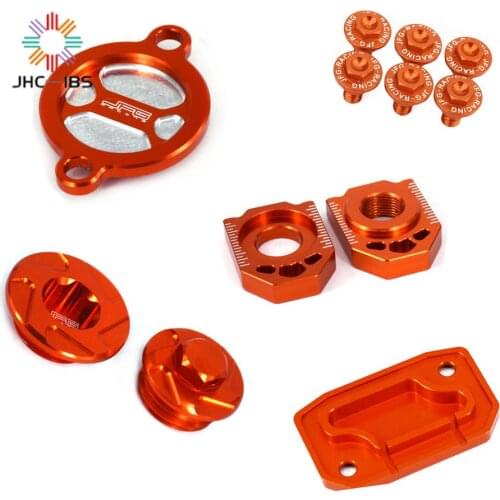 Motorcycle Filter Cover Cap Adjuster Axle Blocks Reservoir Cover Plug Fork Guard Bolt For SX XC XCF EXC SX XC XCF EXC 250 350