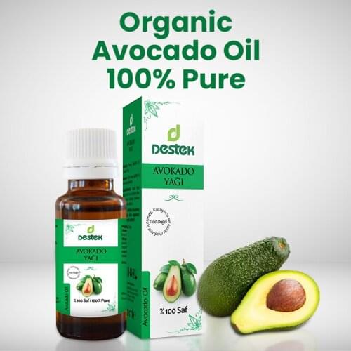Avocado Oil 100% Pure Organic 20 ml Turkish Seed Plant Oils Essential Oils Natural Oils Aromatherapy Oils Natural Vegan Herbal Health Beauty Skin Care Body Care Skin Care Hair Care Body Care