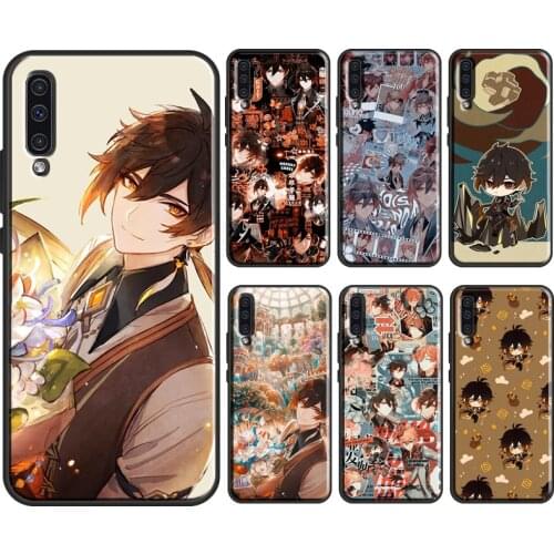 Zhongli Genshin Impact Soft Case For Samsung Galaxy A52 A42 A12 A20e A21S A10 A40 A50 A70 A51 A71 A31 A41 Cover