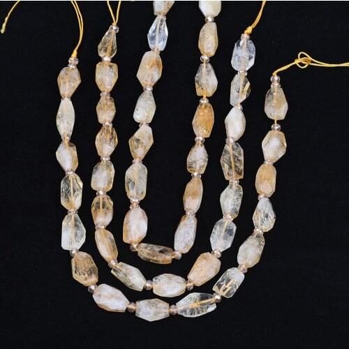 Natural Citrines Quartz Nugget Loose Beads Craft Choker,Yellow Quartz Chunky Beads Charms For DIY Jewelry Making DG-34JBEJ