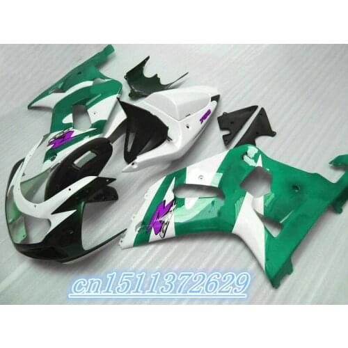 Dor-A GSXR600 GSXR750 K1 2001 2002 2003 green white black fairings GSXR 600 750 01-03 fairing kit for SUZUKI D