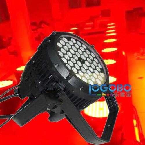 Wholesale Waterproof 54x3W RGBW Led Par Can Light DMX Stage Party Disko Bar Effect Par Led Lighting Pioneer DJ Equipment Outdoor