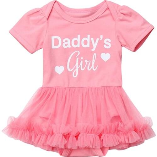 Newborn Toddler Baby Girls Sweet Princess Dress print O-Neck Tutu Lace Dress Baby Girls Summer Party Casual Dress 0-18M