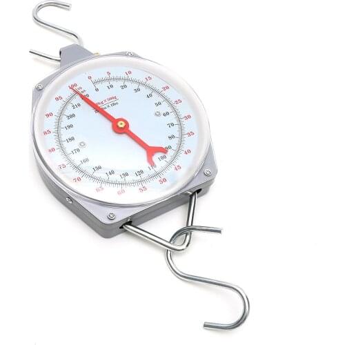 Hanging Scale 100kg 220lbs Capacity Alloy Mechanical with Portable Spring Scale Travel Convenient Mini Kitchen Scale