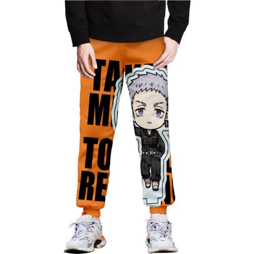 Hot Yellow Pants 3D Anime Tokyo Revengers Boys Girls Sweatpants Men Women Autumn Winter Pants Suitable Kids Trousers