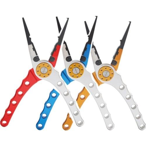 Fishing Pliers Aluminum Alloy scissors Hook Remover 184g 20CM Fishing Tools Line Cutter Multifunctional Knot Fishing Equipment