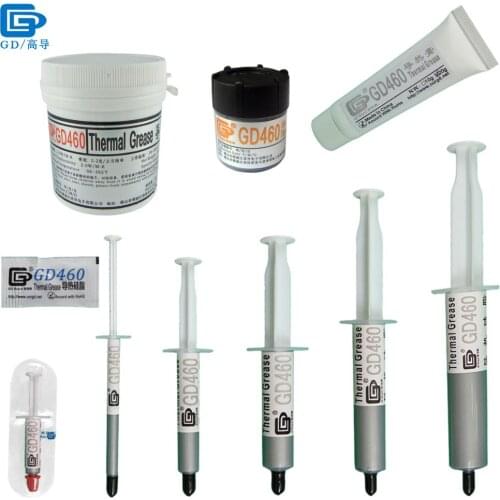 Net Weight 0.5/1/3/7/15/20/30/100 Grams Silver GD460 Thermal Conductive Grease Paste Plaster CPU Heat Sink Compound CN SSY MB ST