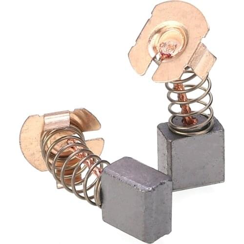 2Pcs Mini Carbon Brushes Electric Hammer Angle Grinder Graphite Brush Power Tool For CB441-CB432 194435-6 BHR241 BHR202 BHR202Z