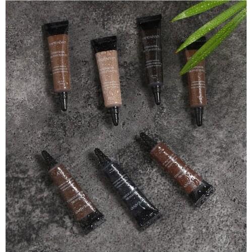 HANDAIYAN Waterproof 3D Liquid Eyebrow Cream Long-lasting Eyebrow Tint Makeup Air-cushion Dye Eye Brows Gel With Brush