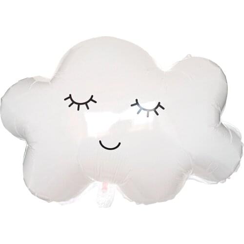 1Pcs Cartoon Smiling Cloud Foil Balloon Lovely Helium Rainbow Flower Fairy Unicorn Balloon Baby Shower Kids Birthday Party Decor