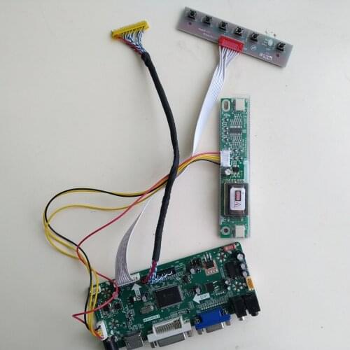 M.NT68676 HDMI DVI VGA LVDS LCD KIT Controller board for 30pin LM171WX3-TLC2 1440*900 17.1" panel screen 2 CCFL Lamps