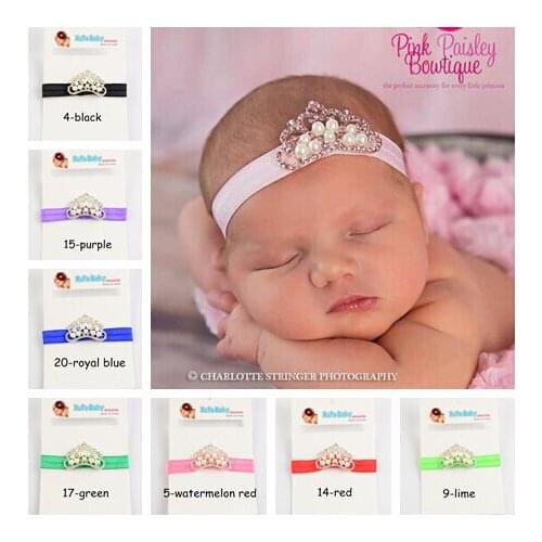 10 pcs/lot , Rhinestone pearl Headband, Princess Tiara Headband