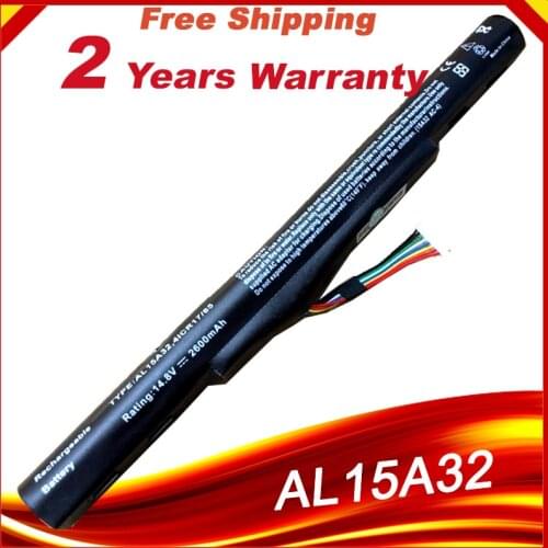 Al15a32 laptop battery 14.8V for Acer Aspire E5-522 E5-522G E5-532 E5-532T E5-573 Battery KT.00403.025, KT.00403.034