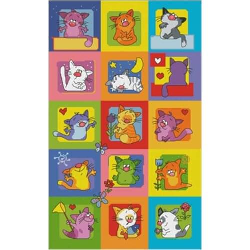 15 different cats patterns Counted Cross Stitch 11CT 14CT 18CT DIY Cross Stitch Kits Embroidery Needlework Sets home decor