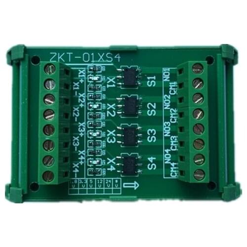 4 channels Signal Isolation Amplifier Board 500Hz PNP/NPN level shifting large current 500mA drive relays solenoids Lamps