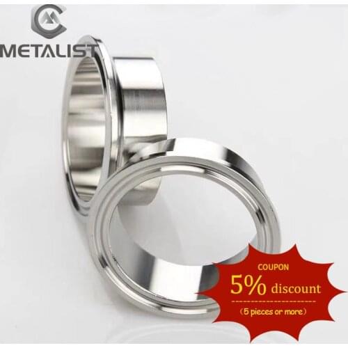 METALIST 19MM.32MM.38MM.45MM.51MM.57MM.63MM OD SS304 Stainless Steel Sanitary Pipe Weld Ferrule Tri clamp Type