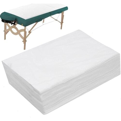 50 PCS Spa Bed Sheets Disposable Massage Table Sheet Waterproof Bed Cover Non-woven Fabric 180x80 CM Salon Bed Table Cover Sheet