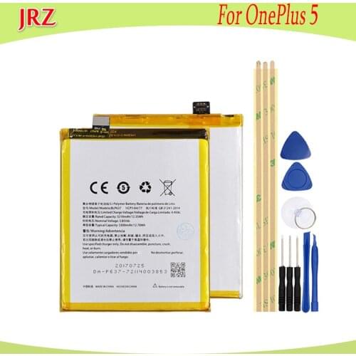JRZ 3.85V 3210mAh BLP637 battery For OnePlus 5 One Plus 5 phone Replacement Batteries Bateria with tools