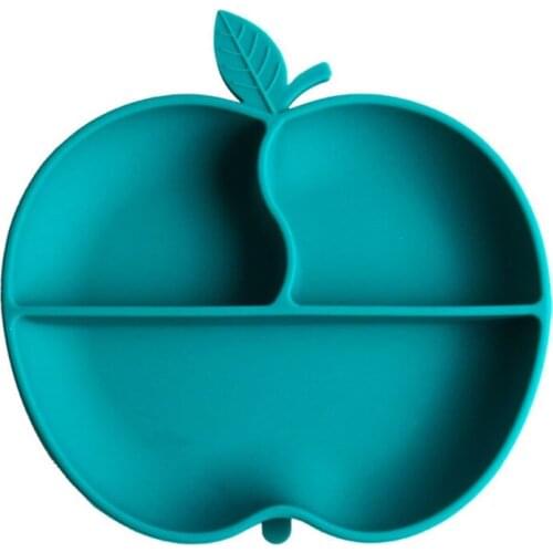 Baby Non-slip Silicone Suction Divided Plate Training Feeding Food Bowl Placemat Q9QB