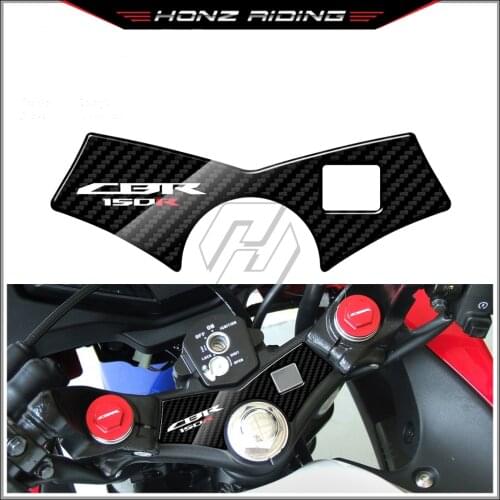For Honda CBR125R CBR150R 2010-2017 3D Carbon-look Upper Triple Yoke Defender