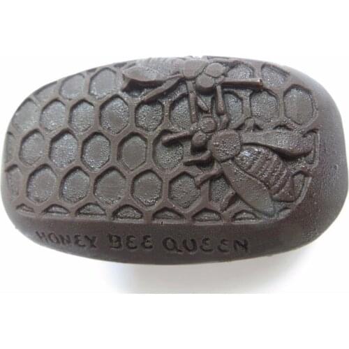 DW0017 2D animal Honey Bee Queen Handmade Silica gel Soap Molds Silicone Soap Making Molds Flexible Candle Resin Mould przy