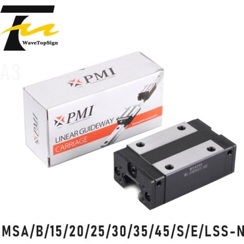 PMI Linear Guide Slider MSA15S-N 20S-N 25S-N 30S-N 35S-N 45S-N MSA MSB 15 20 25 30 35 45 S E LS S-N