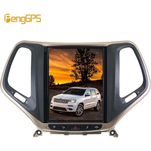 8.1 Tesla style Vertical car radio stereo GPS for JEEP Grand Cherokee 2014 2017 2018 2019 navigation multimedia tape record