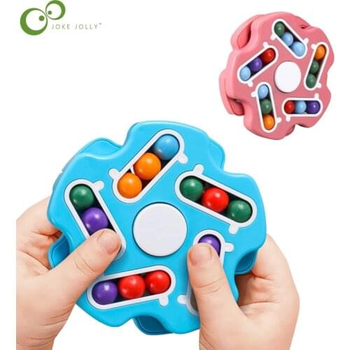Rotating Magic Bean Decompression Decompression Fingertip Finger Gyro Childrens Ball Disk Toy WYW