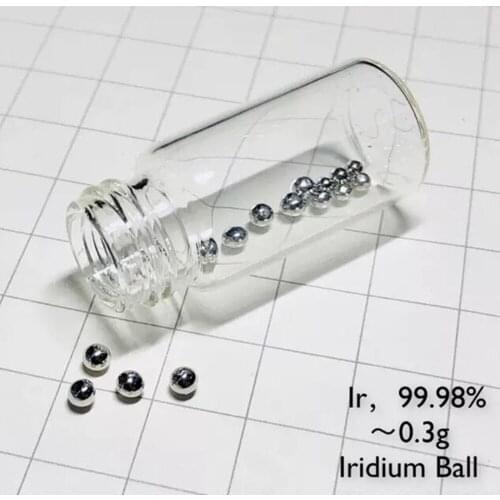 0.3g/ 0.5g /1g 99.98% solid Iridium metal pellet