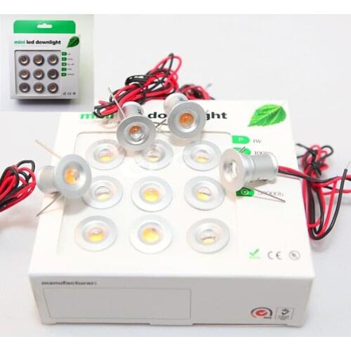 18pcs 1W Mini LED Downlight for Bedroom Night Light Stair Step Light Night Spotlight DC12V Warm Cool White Aluminum Down Light