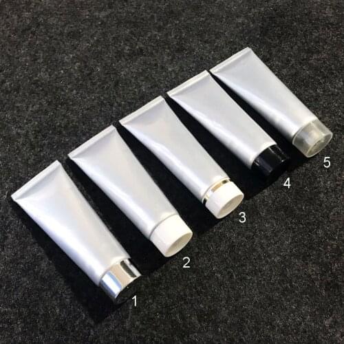 300pcs 30ml/g High Class Empty Silver Eye Cream Storage Tube, Cosmetic Soft Hose Containers,Squeeze Skin Care Cream Soft Tube