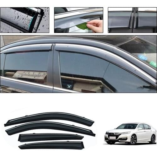 Car Styling Smoke Window Sun Rain Visor Deflector Guard For Honda Accord 2008 2009 2010 2011 2012 Accessories 4PCS