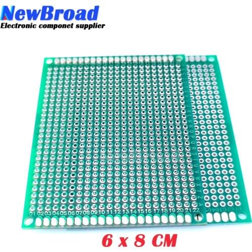 5pcs 6x8cm 6*8 Double Side Prototype PCB diy Universal Printed Circuit Board
