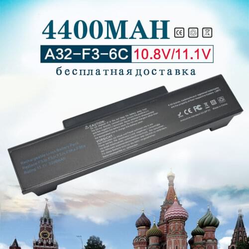 11.1v 4400MAh battery A32-F2 A32-F3 A32-Z96 A32-Z94 SQU-528 BTY-M66 For Asus Z53 M51 Z94 A9T F3 F3S F3K F3SV F3T F3JR F3JA F3E