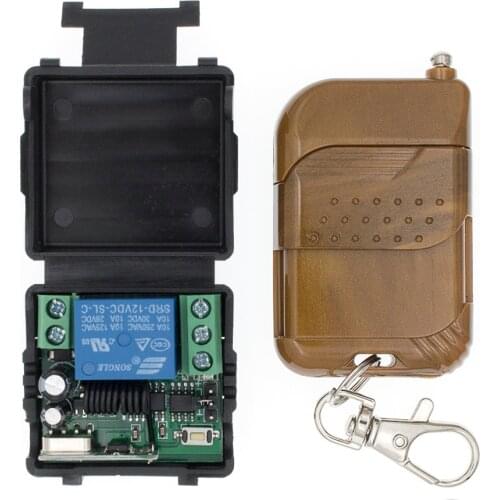 DC 12V 1 Channel Wireless Relay Remote Control Switch Receiver Transmitter Remote Controller 315MHz 100m for Control Systems