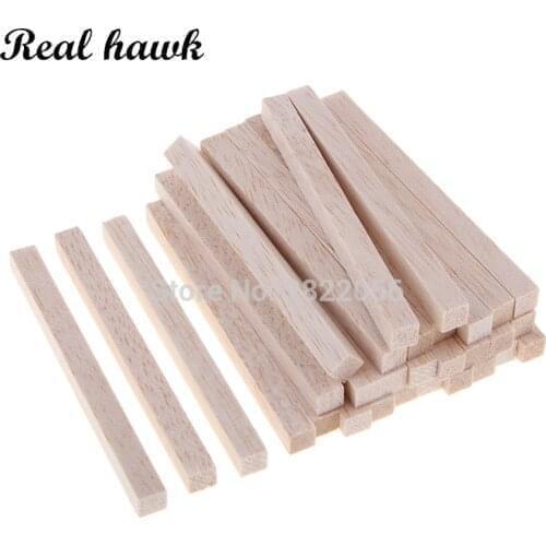 100pcs 30x3x3/4x4/5x5/6x6/7x7/8x8/9x9/10x10mm Square Balsa Wood Stick Wooden for Kids Model Making Ornaments DIY Craft