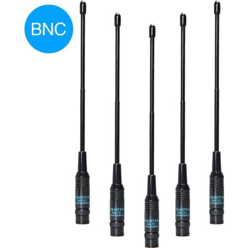 New Nagoya NA-701 BNC 144/430Mhz Dual Band High Gain Soft Antenna NA701 For Walkie Talkie ICOM Yeasu Kenwood Two Way Radio