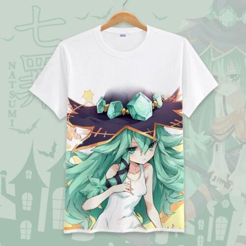 Date A Live Cosplay T Shirt The Seven Deadly Sins Summer T-Shirts Japanese Anime Cartoon Top Tee Halloween Cosplay Costume