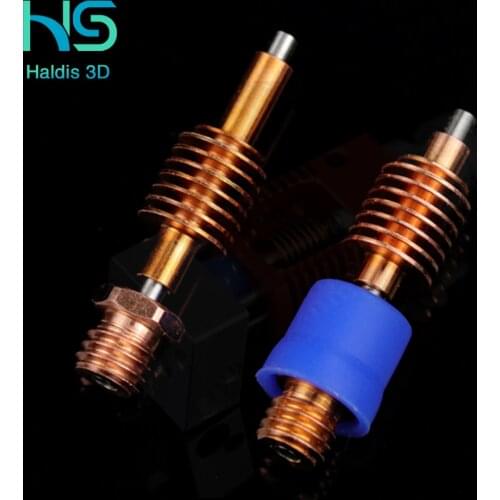 Haldis 3D Red Lizard Aluminum and Copper Hot End V1 Universal Standard Flow High Flow Pipe 3D Printer Accessories