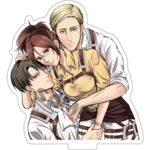 Hot Anime Attack on Titan Eren Jäger Mikasa Ackerman Acrylic Stand Figure Model Plate Display Cosplay Table Decor Holiday Gifts