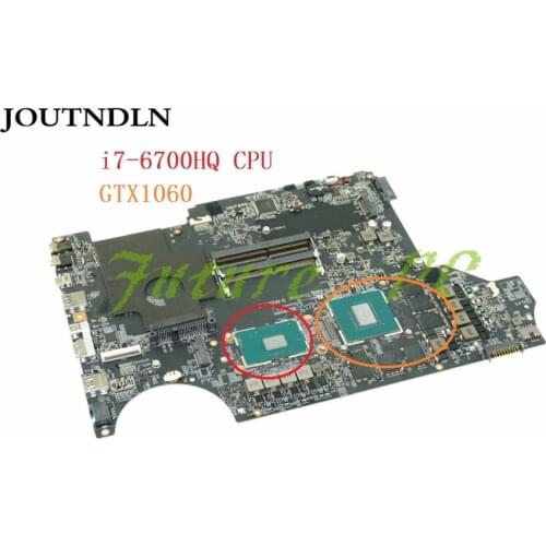 JOUTNDLN FOR MSI GE62VR Laptop Motherboard MS-16JB1 MS-16JB DDR4 w/ i7-6700HQ CPU GTX1060 GPU Tested work