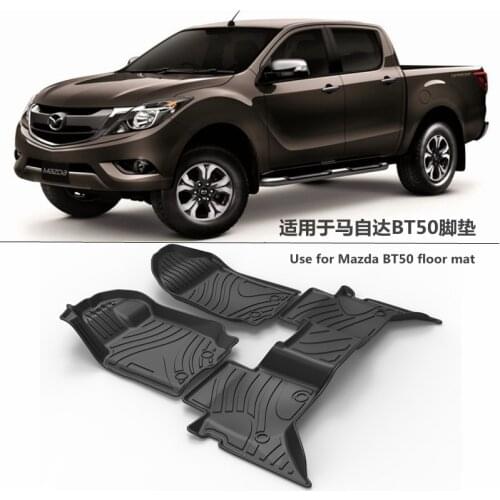 Use for MAZDA BT50 custom car All-Weather TPO car Floor foot Mat Full Set Trim to Fit For Mazda BT50 waterproof car floor mat