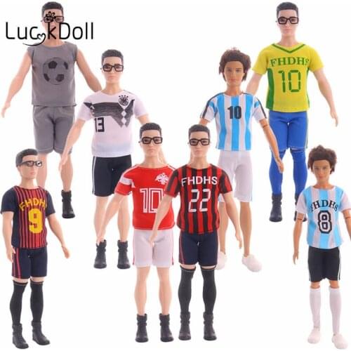 LUCKDOLL Fashion Sports Fit 11.8 Inch Doll Clothes Accessories, Girls/Boy Toys, Generation, Birthday Gift